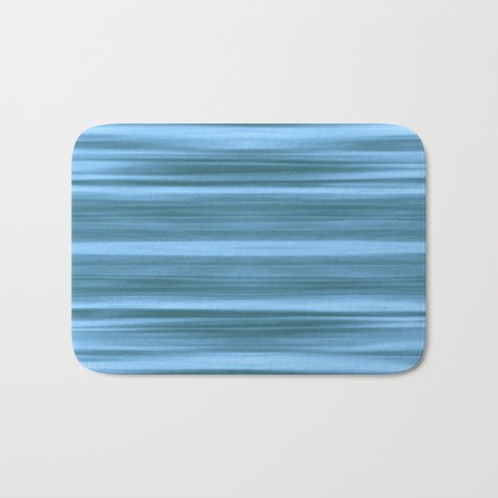 Abstraction Serenity in Ocean Bath Mat