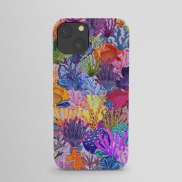 Colorful coral reef iPhone Case