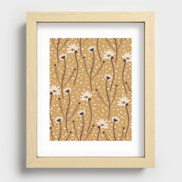 Swaying Stems (Autumn) Recessed Framed Print