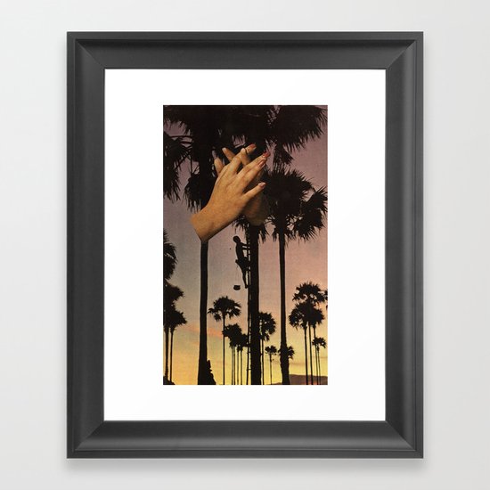 wrapped in fingers Framed Art Print