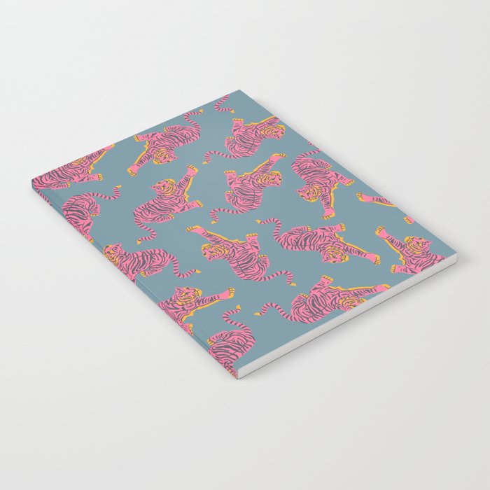 Year of the Tiger - Blue/Bright Pink Notebook