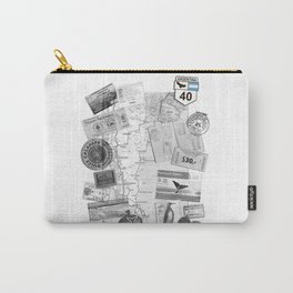Patagonia - Map Carry-All Pouch | Stamps, Patagonia, Map, Pinguin, Ruta40, Chile, Roadtrip, Ruta3, Graphicdesign, Road 
