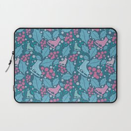 Christmas Xmas Blue Pattern Laptop Sleeve