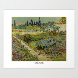 Garden at Arles by Vincent Van Gogh Art Print
