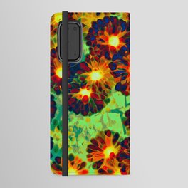 Glowing Bohemian floral batik  Android Wallet Case