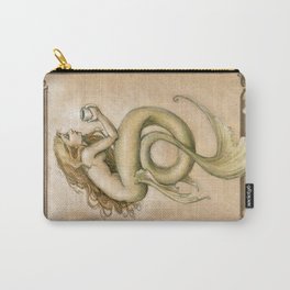 coffee memaid Carry-All Pouch | Drawing, Siren, Mermais, Renaetaylor, Curated, Coffee, Morning 