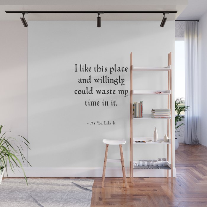 As You Like It - Shakespeare Nature Quote Wall Mural
