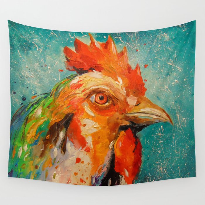 Rooster Wall Tapestry