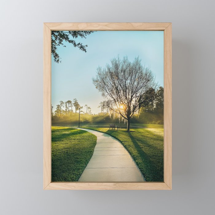 Morning Walk Framed Mini Art Print