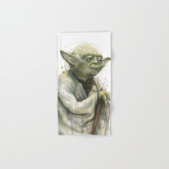 Yoda Jedi Portrait Sci-Fi Hand & Bath Towel