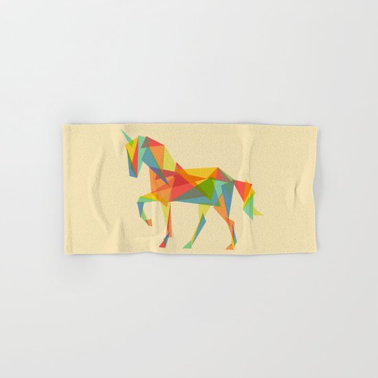 Fractal Geometric Unicorn Hand & Bath Towel