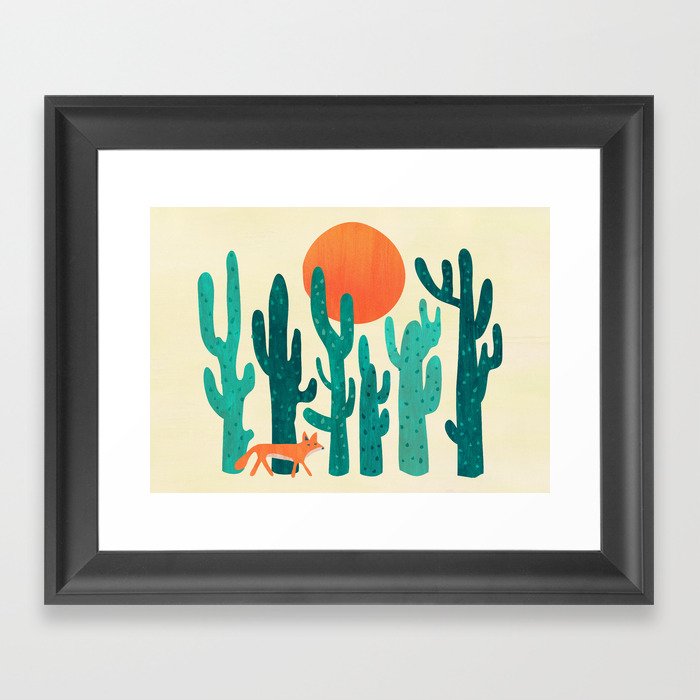 Desert fox Framed Art Print