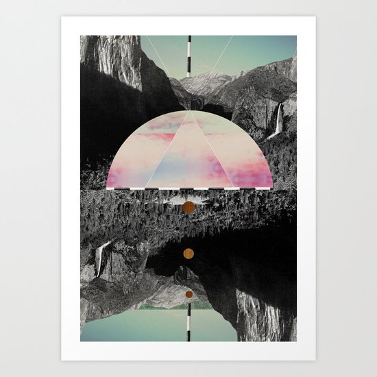 Candy Floss Skies Art Print