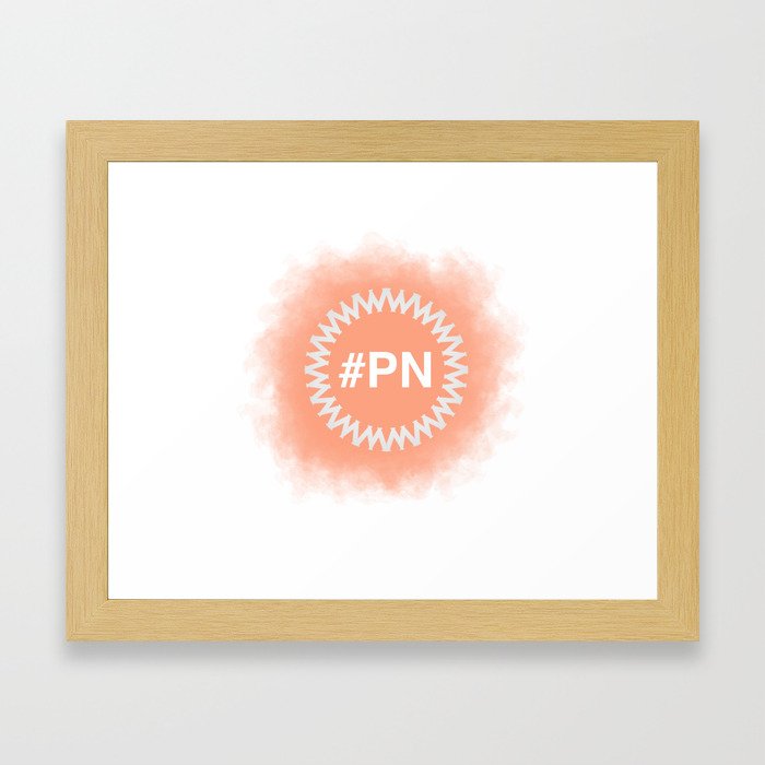 Salmon Logo #PN Framed Art Print