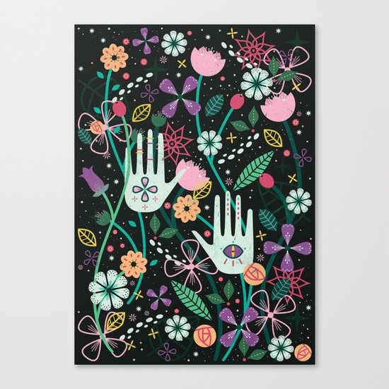 Botanical Hands Canvas Print
