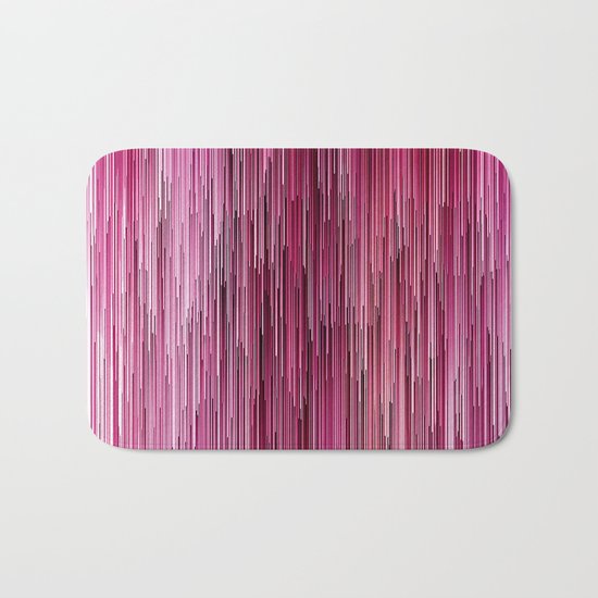 Planet Pixel Cotton Candy Pink Bath Mat