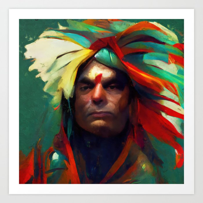 Native American Chief Art Print