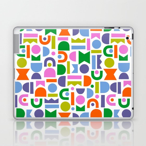 Cut-Out, Colorful Shapes Laptop & iPad Skin