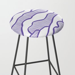 Abstract mountains line 17 Bar Stool