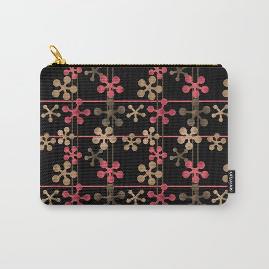 Abstract pattern in black red and brown tones . Carry-All Pouch