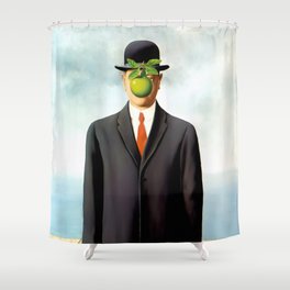 Rene Magritte The Son of Man, 1964 Artwork, Tshirts, Posters, Prints, Bags, Men, Women, Youth Shower Curtain