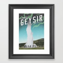 Iceland: Geysir Framed Art Print