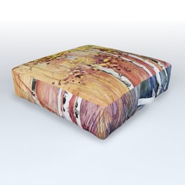 4 Season watercolor collection - summer Outdoor Floor Cushion