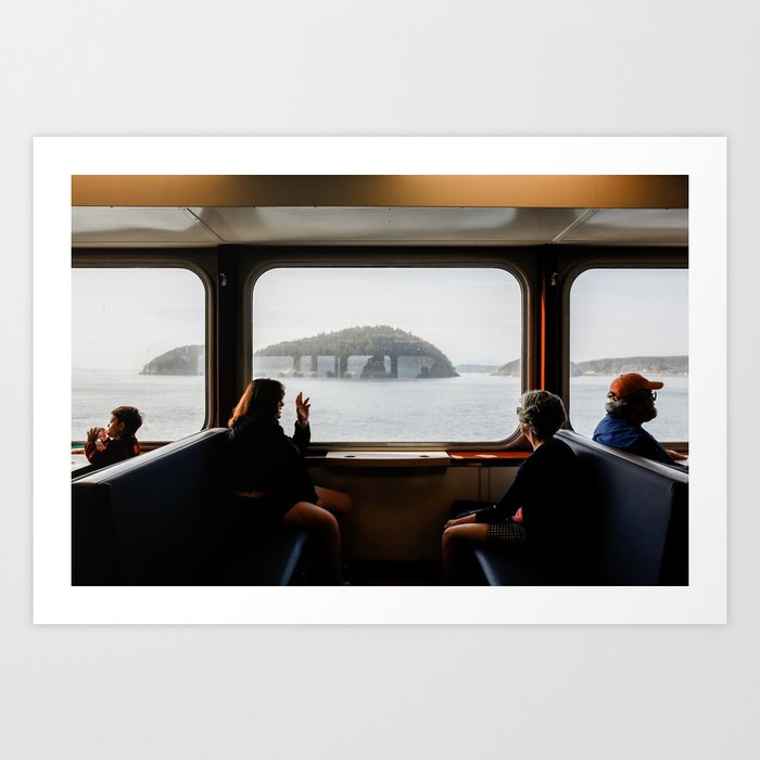 Seattle Ferry Window Art Print