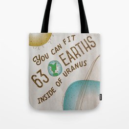 Uranus Joke Bathroom Poster - Solar System Series Tote Bag