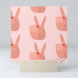 peace and love Mini Art Print