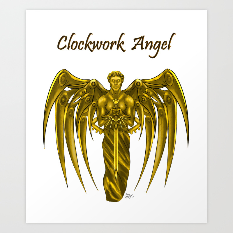 Clockwork Angel The Infernal Devices Art Print By Johnyfoxart
