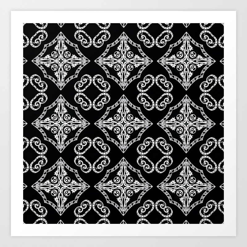 Victorian Gothic Holiday Wallpaper Art Print By Darkdecors Society6