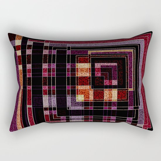 Abstract pattern ." Squares ". Rectangular Pillow