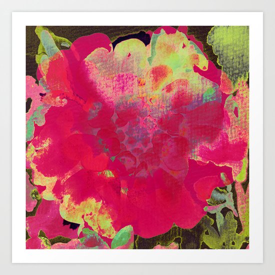 big abstract flower Art Print