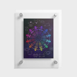 Astrology Poster Floating Acrylic Print