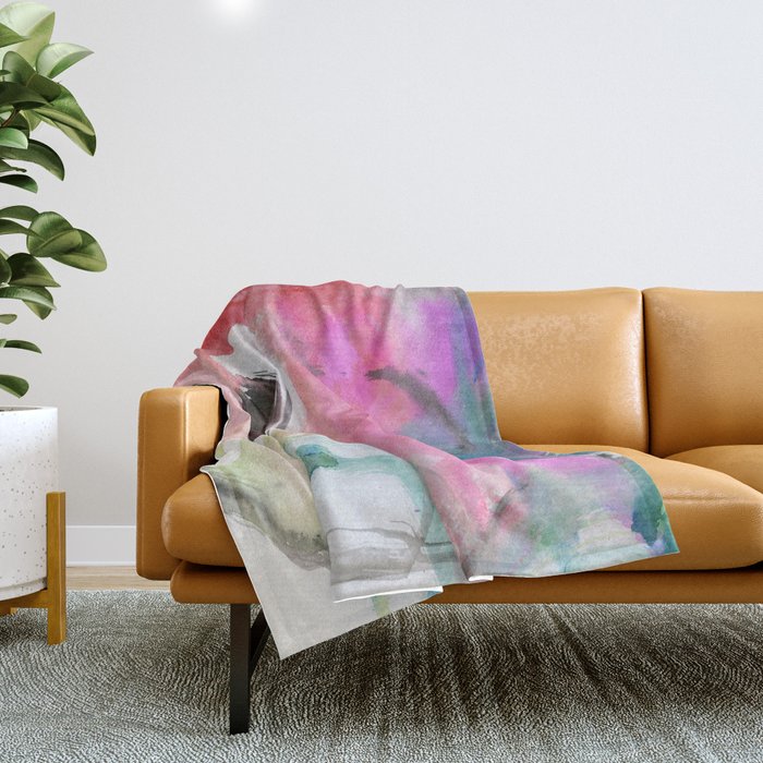 abstract candyclouds N.o 3 Throw Blanket