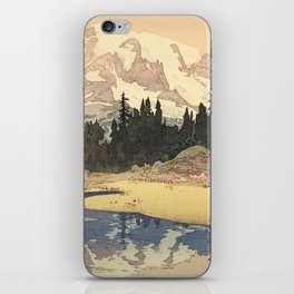 Mt. Rainier, 1953_Hiroshi YoshidaJapanese printmaker(1876-1950) iPhone Skin