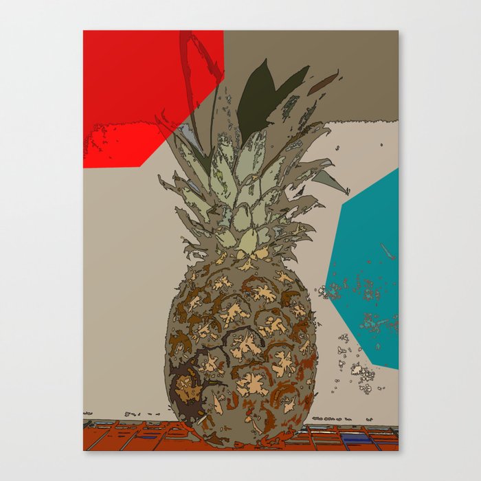 PINEAPPLE IN COLOR Canvas Print
