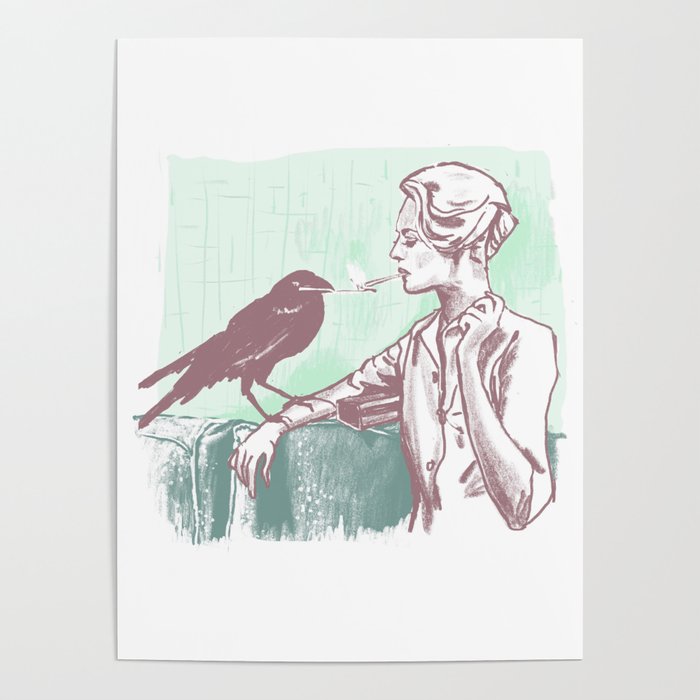 Cigarette Bird Poster