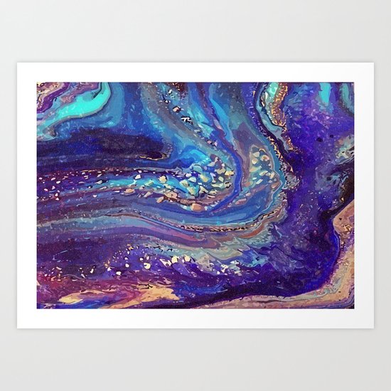 Iridescent Fantasy Abstract Art Print
