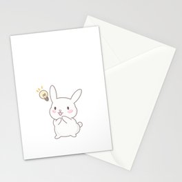 Snuffles the bunny - Lightbulb Stationery Cards