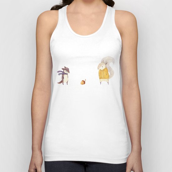 The Last Acorn of Autumn Unisex Tank Top