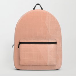 A Touch Of Peach - Soft Geometric Minimalist Backpack