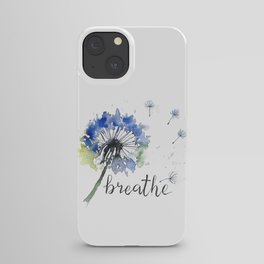 Breathe! Dandelion Floral Botanical Art iPhone Case