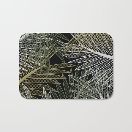 TROPICAL LEAVES GARDEN Bath Mat