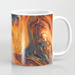 Orange - pouring art Coffee Mug