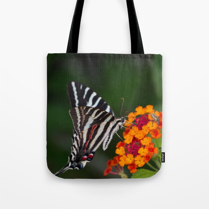 The Butterfly and the Spider Tote Bag