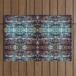 bronze and blue Outdoor Rug