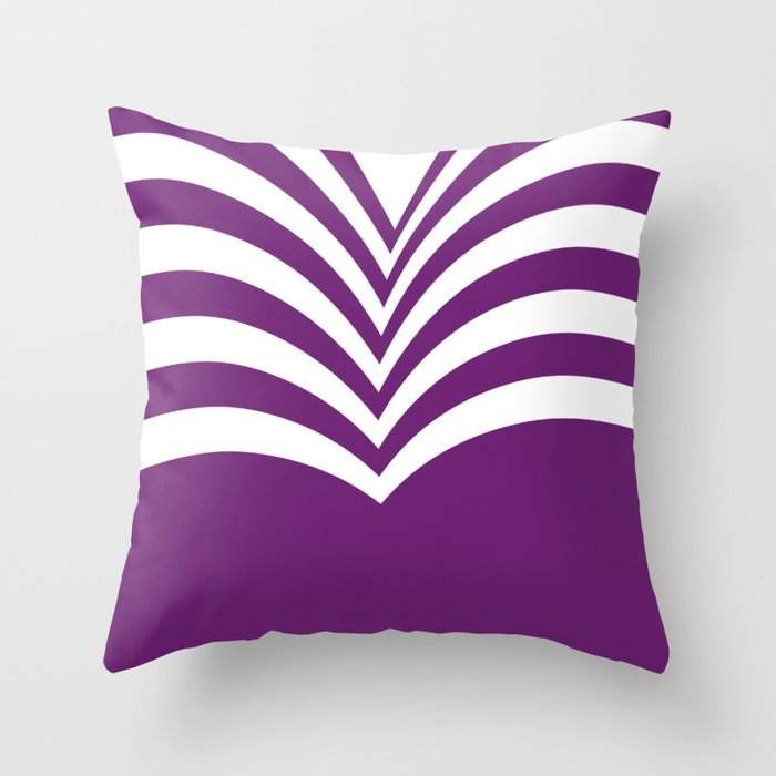Purple hills Throw Pillow