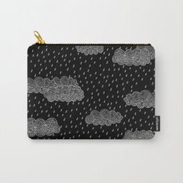 Black and Grey Storm Clouds Carry-All Pouch